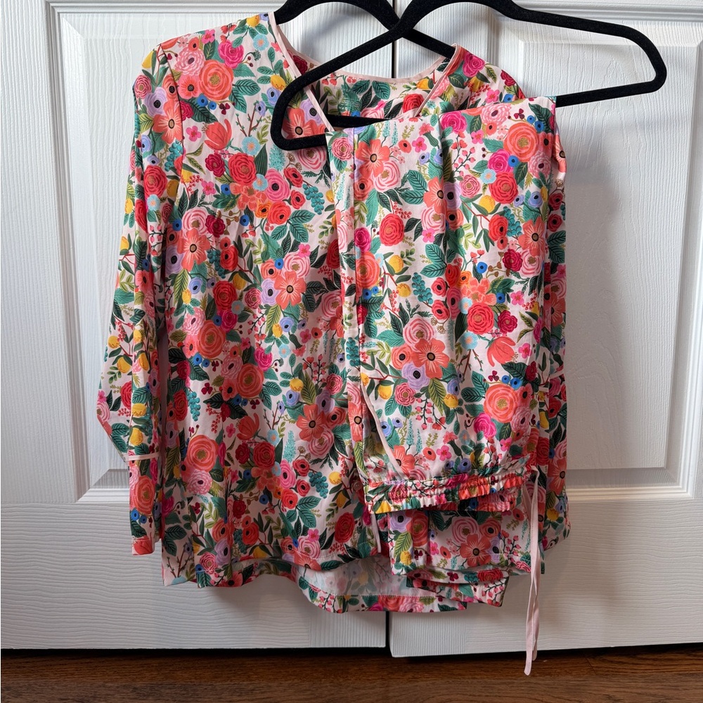 Summersalt Rifle Paper Co Pajamas garden party size medium EUC